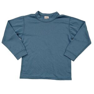 Patagonia Capilene Base Layer Kids Small Green Long Sleeve Crew Neck